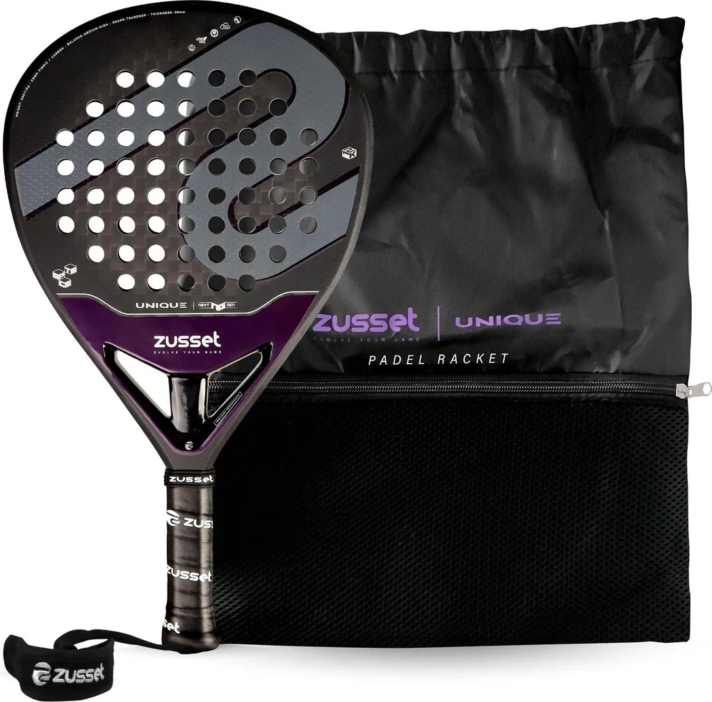 Raquette padel UNIQUE 12K Carbon Goutte d'eau : Équilibre et Puissance