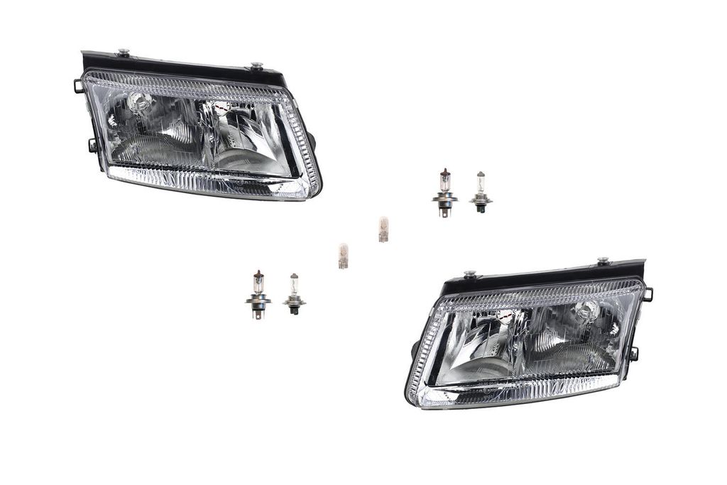 Johns, Scheinwerfer Halogen passend für VW Passat 3B 96 - 00 Leuchtmittel Satz Links Re 3B0941017M 3B0941018M