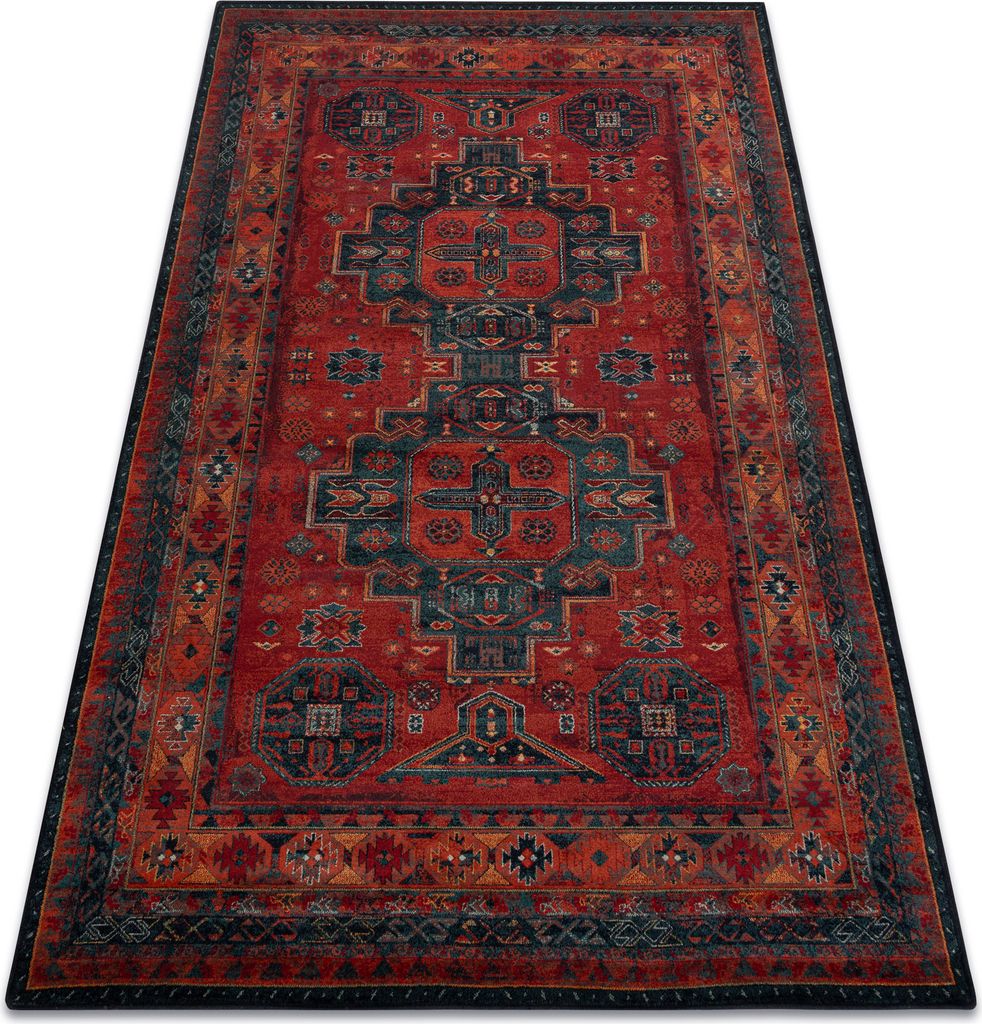 Wollteppich OMEGA HARI orientalisch - rubin rot 170x235 cm