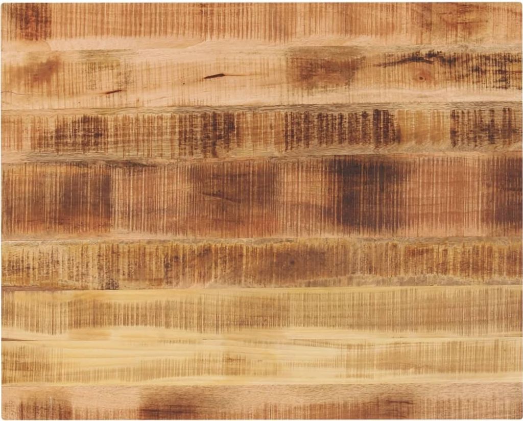 Tischplatte 90x80x2,5 cm Rechteckig Raues Massivholz Mango