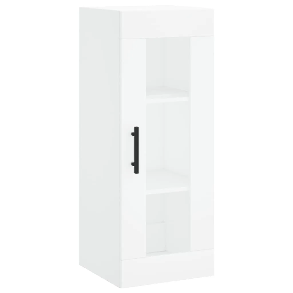 Mobiletto Bianco a Parete 34,5x34x90 cm - Soluzione Salvaspazio Bagno