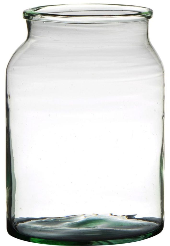 Bellatio design Vase - recyceltes Glas - 19 x 25 cm