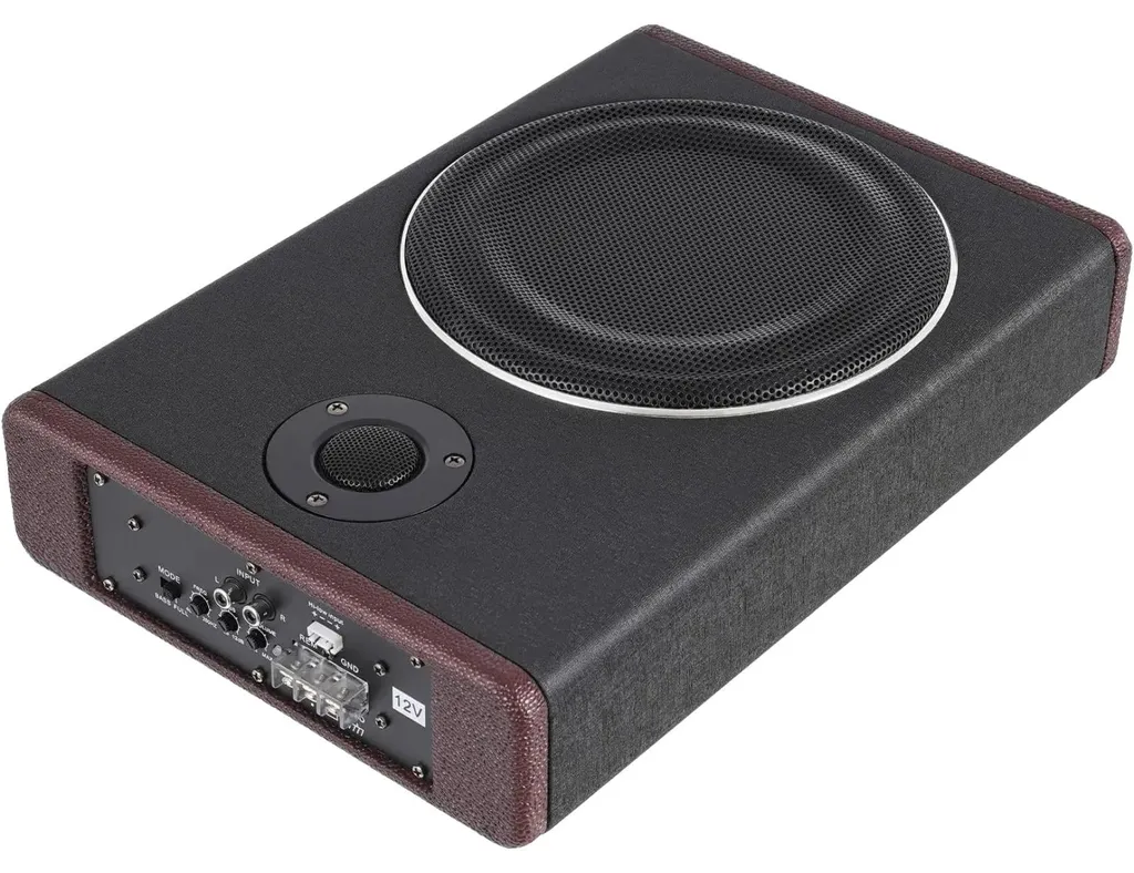 Subwoofer Voiture Amplifié 600W Max 200W RMS 12V 37x25x7,5cm Basses