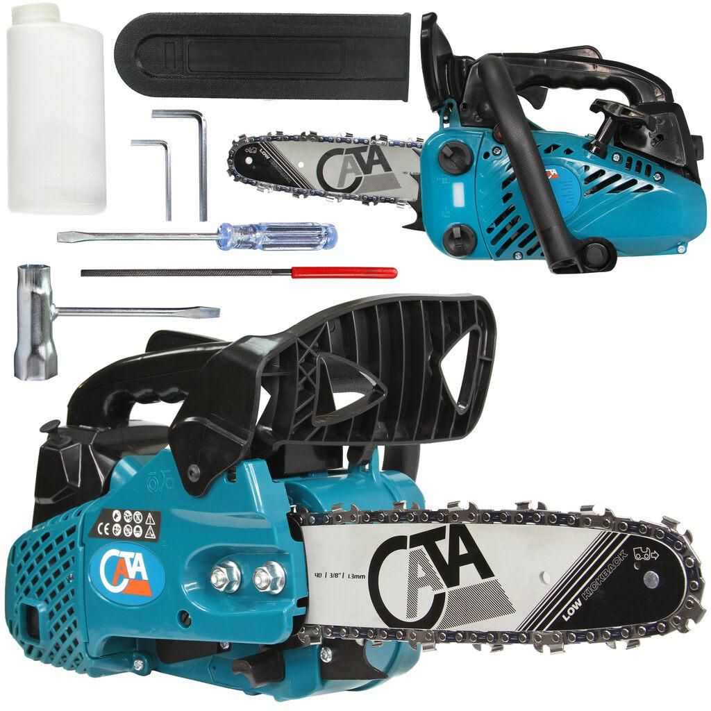 CATA Benzin Kettensäge 1,3 PS 25,4ccm Kurze Motorsäge Motorkettensäge Kettensägen Einhandsäge Astsäge