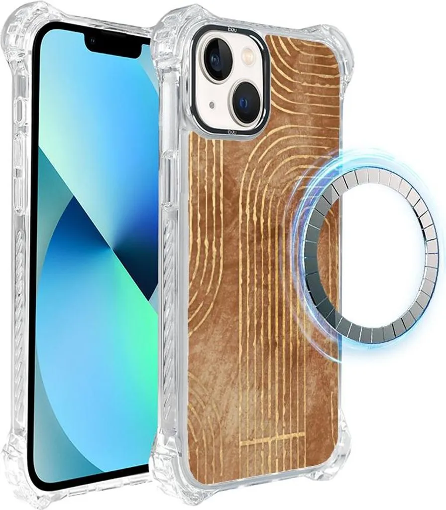Protection iPhone 13 MagSafe IBIZU DropGuard Ultra Bohème Géométrique
