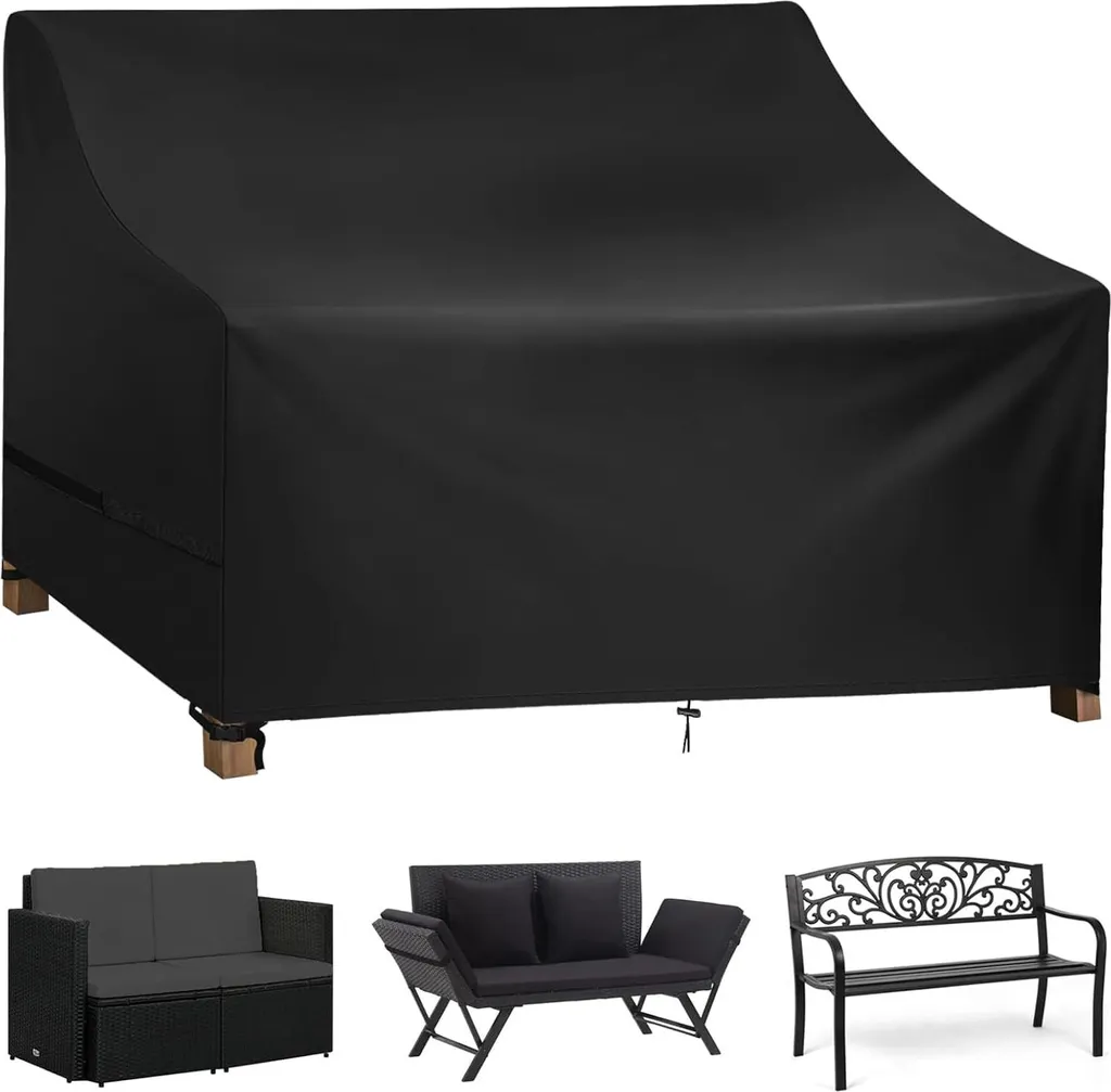 Housse banc de jardin étanche 600D Oxford résistante aux UV 3 places