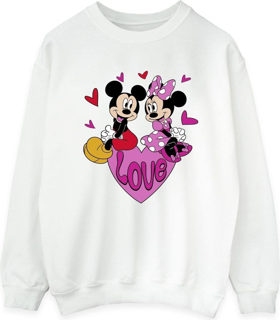 Disney - "Love Hearts" Sweatshirt für Damen BI55071 (L) (Weiß)