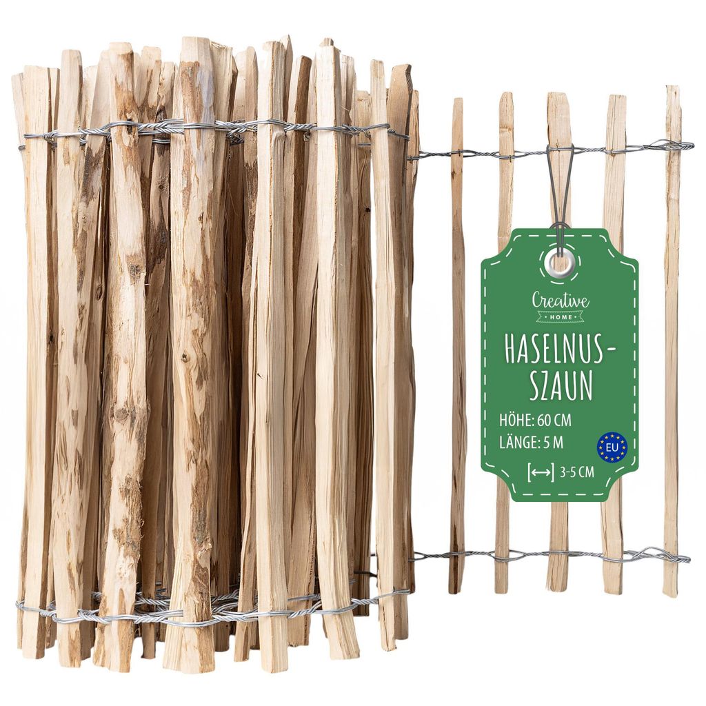 Creative Home Płot Leszczynowy Sztachetowy | 60 cm Zdjęcie produktu 
