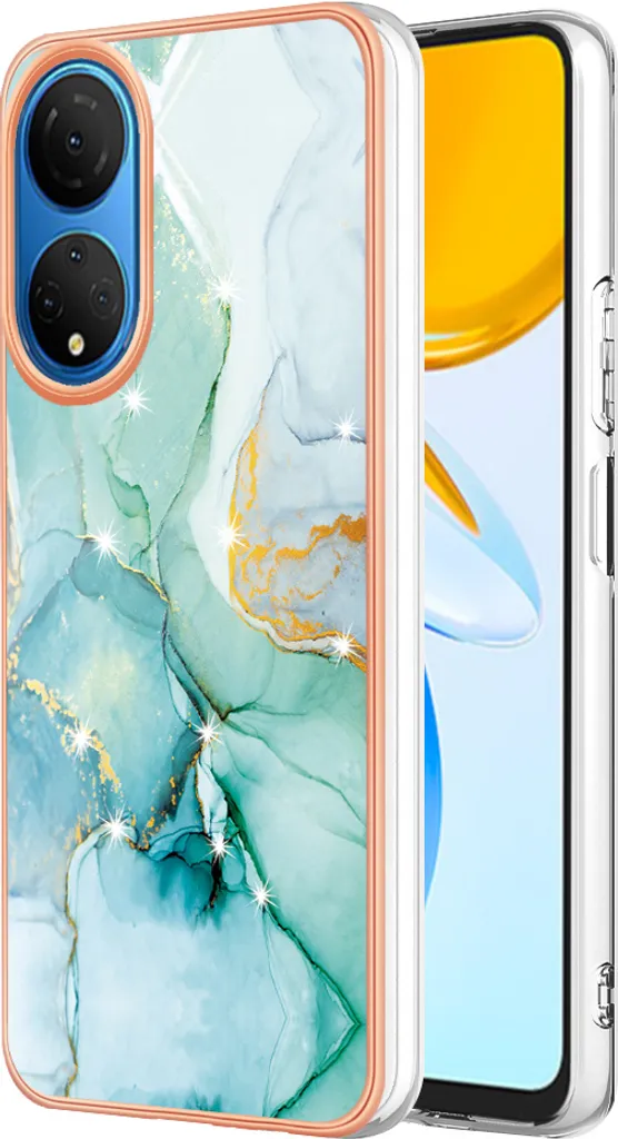 Cover Honor X7 Sottile Marmo Verde | Protezione TPU Antiurto