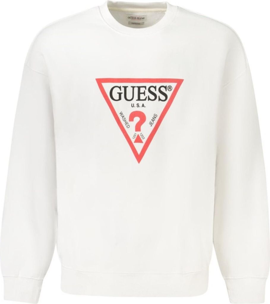 GUESS JEANS Herren LANGARM-SWEATSHIRT Weiß M4YQ21K9V31_BIG011 : Größe - XL Größe: XL