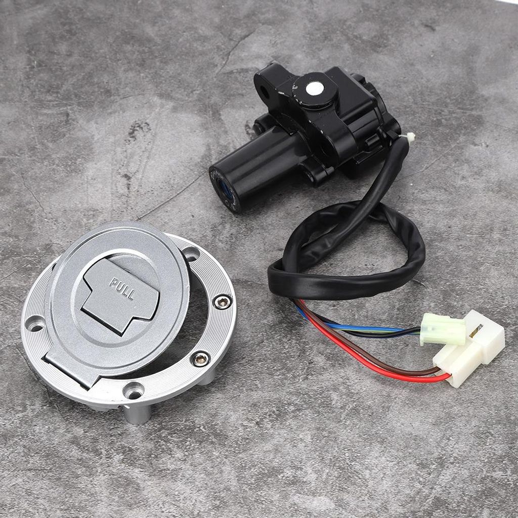 Zündschalter, Kraftstofftankdeckel, Sitzschloss-Schlüsselsatz, passend für Yamaha YZF R6/ R1/ FZ6/ FZ09/ FZ6R
