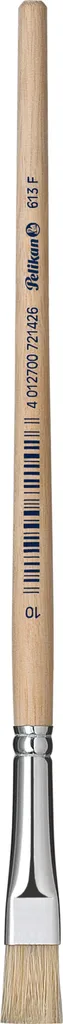 Pelikan 707836 Lot de 6 Pinceaux 613F en Purs Poils de Porc Taille 18