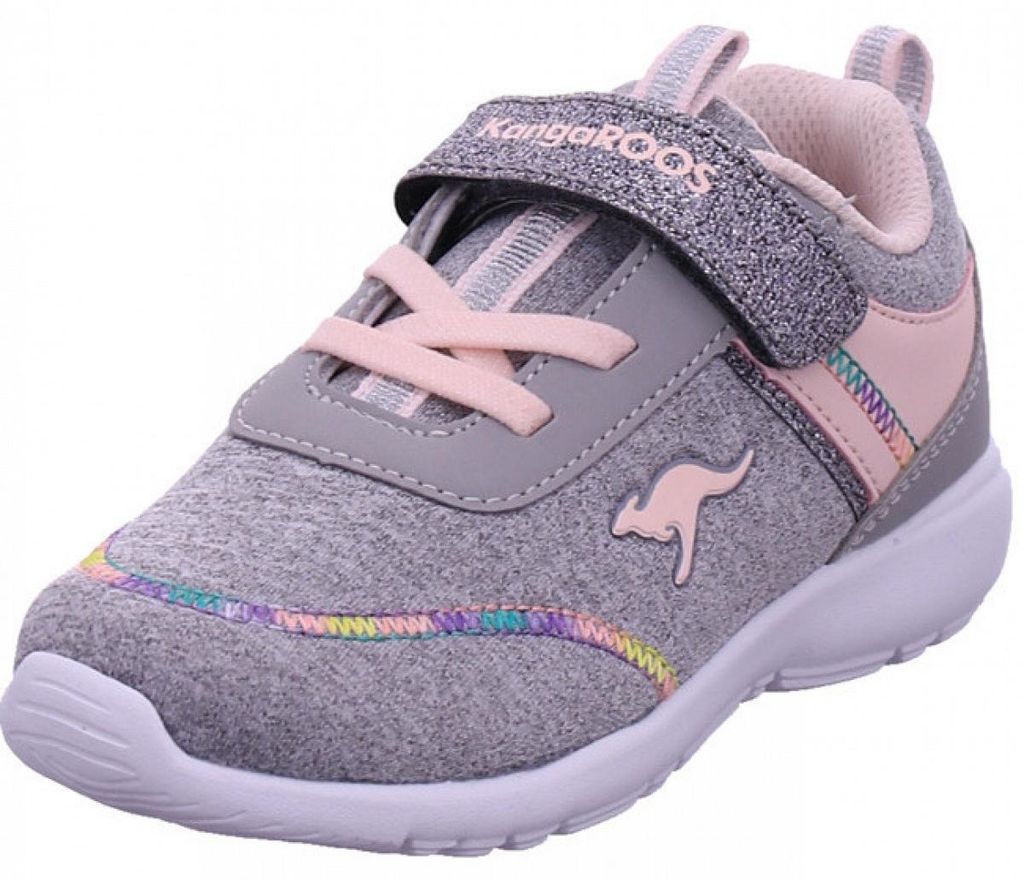 KangaRoos KY - Chummy EV Kinderschuhe Lauflern Halbschuhe Grau Freizeit, Schuhgröße:22 EU