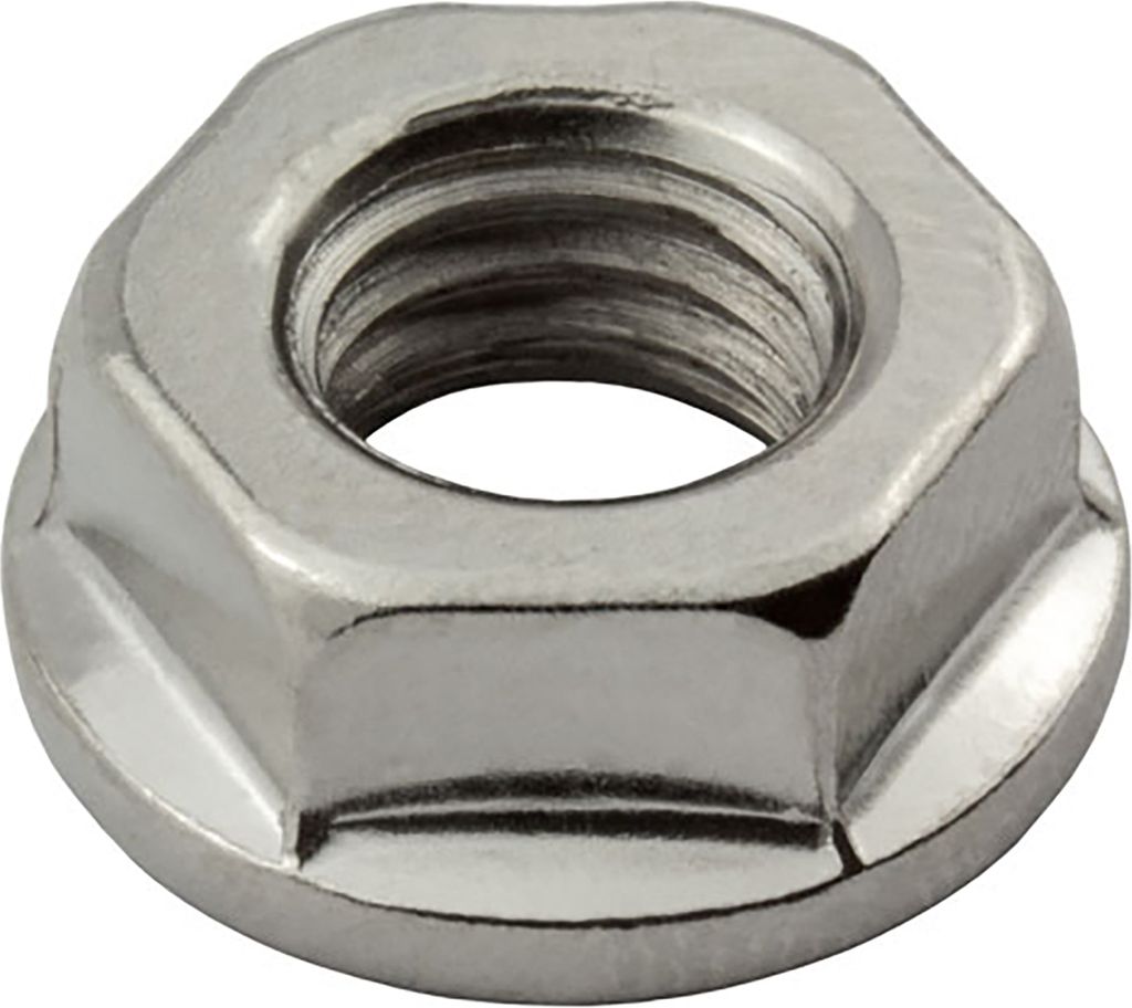 KLAK Flanschmutter Sperrzahnmutter Sechskantmutter Bundmutter M8 - 100 Stück