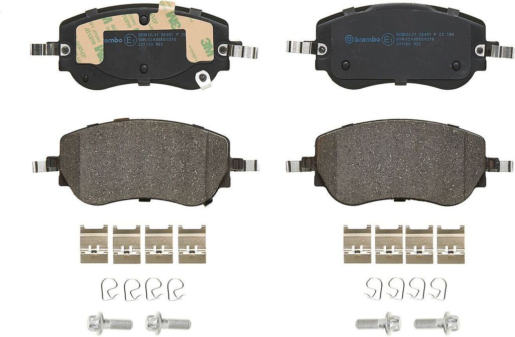 BREMBO P 23 198 - OE 77368941 Bremsbeläge für Tipo