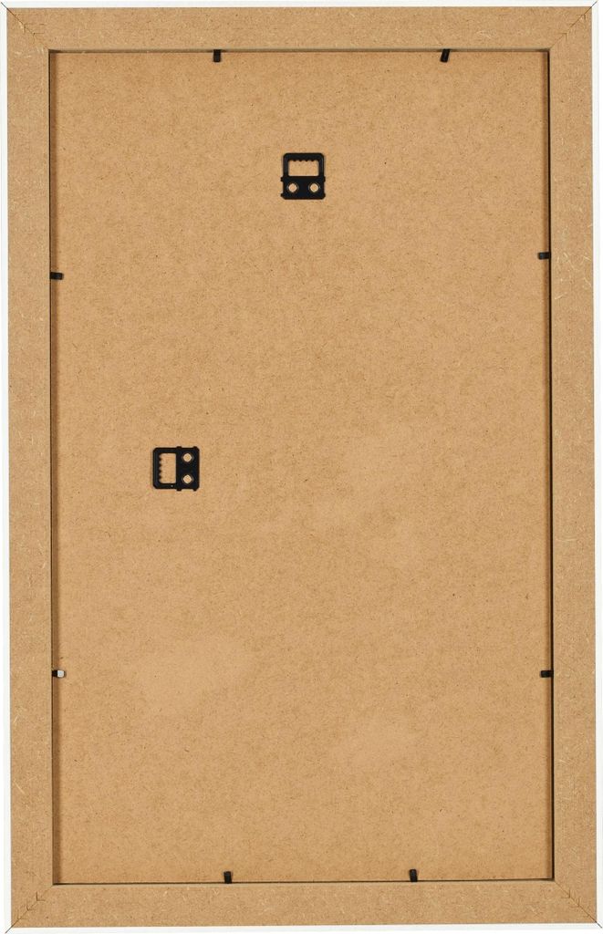 Bilderrahmen, 33x48 cm, Weiß Gemasert, MDF, Pisa