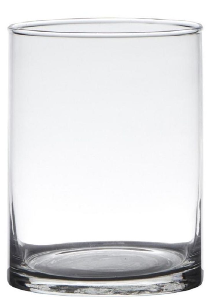 Szklany wazon CYLINDRYCZNY H: 15 cm D: 12 cm Dekoglas Zdjęcie produktu 