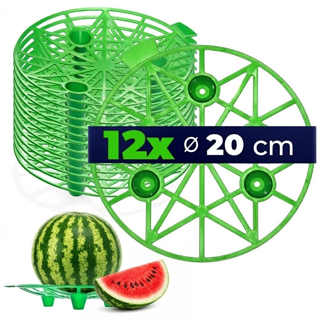 KADAX Kürbisstütze Ø 20 cm im 12er Set, Melonenstütze aus Produktbild 