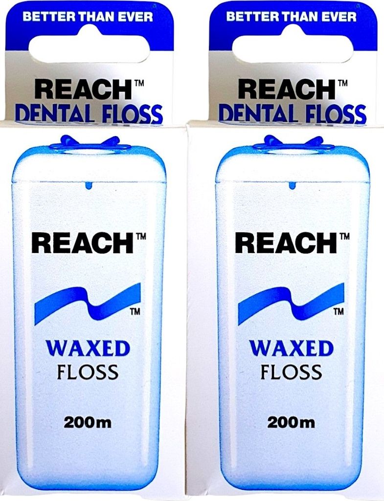 2x Reach Dental Zahnseide gewachst 2x 200 m Produktbild 