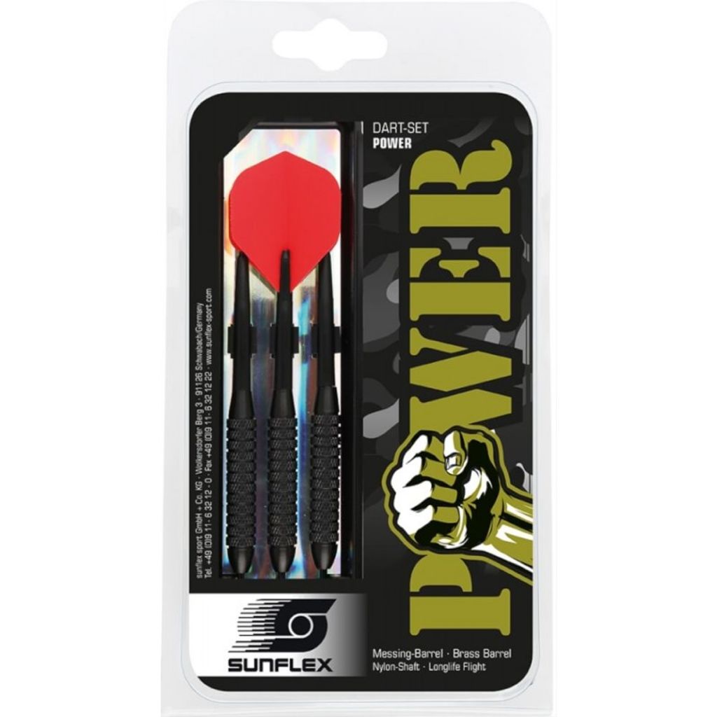Sunflex Dartpfeil POWER | Dart Darten Dartspiel Pfeil Schaft Barrel Flight Steeldart