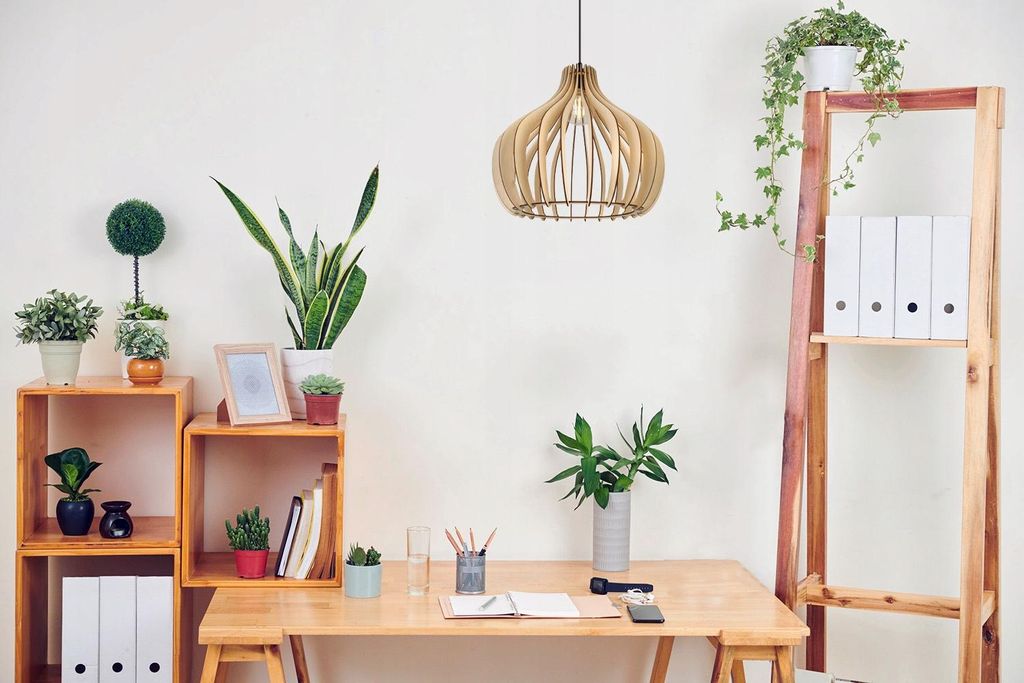 Moderna Lampada A Sospensione A Led In Legno Immagine del prodotto 