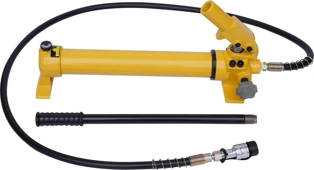 Pompe hydraulique manuelle en fonte jaune robuste - Modèle HP-20L