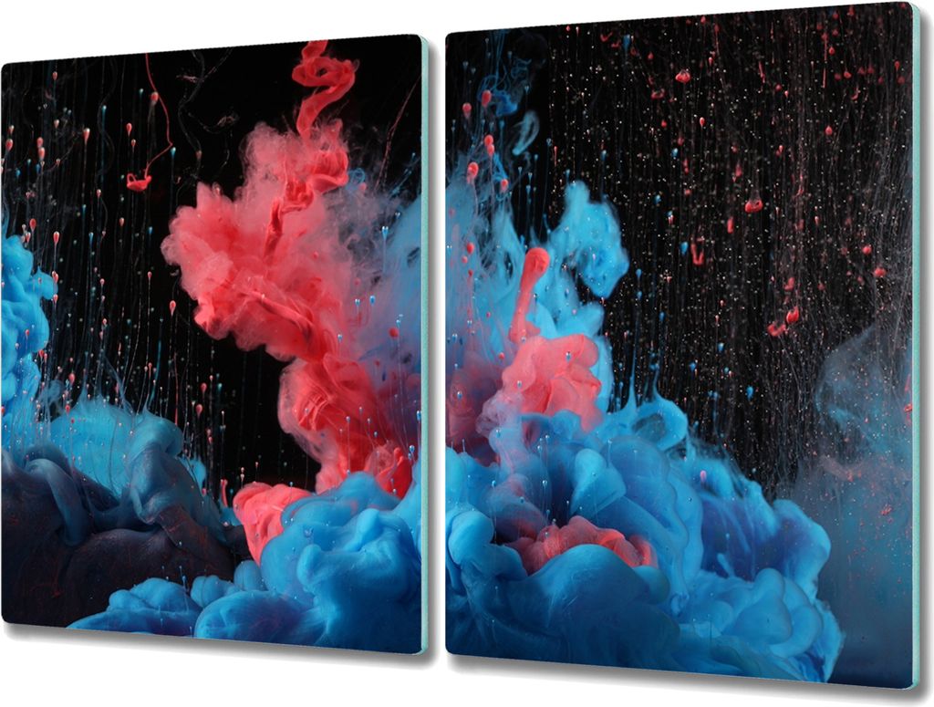 Coloray Schneidebrett Herdabdeckplatte 2x40x52 cm Kochplattenabdeckung Hackbrett Küchenbrett - Die Sprühfarbe