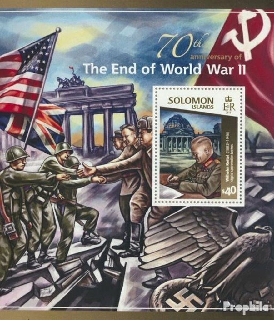 Briefmarken Salomoninseln 2015 Mi Block 392 (kompl. Ausg.) postfrisch Zweiter Weltkrieg