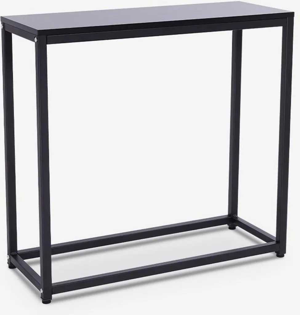 Console Nigel en métal noir 80cm de long, design épuré et structure robuste - 3