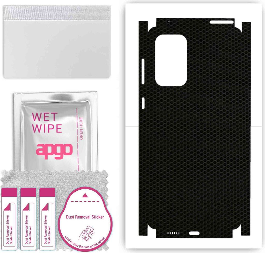 apgo Rückseite + Seiten Schutzfolie, Skin, kompatibel mit Samsung Galaxy A73, Hinten Displayschutzfolie aus Vinylfolie, kratzfest, einfache Montag...