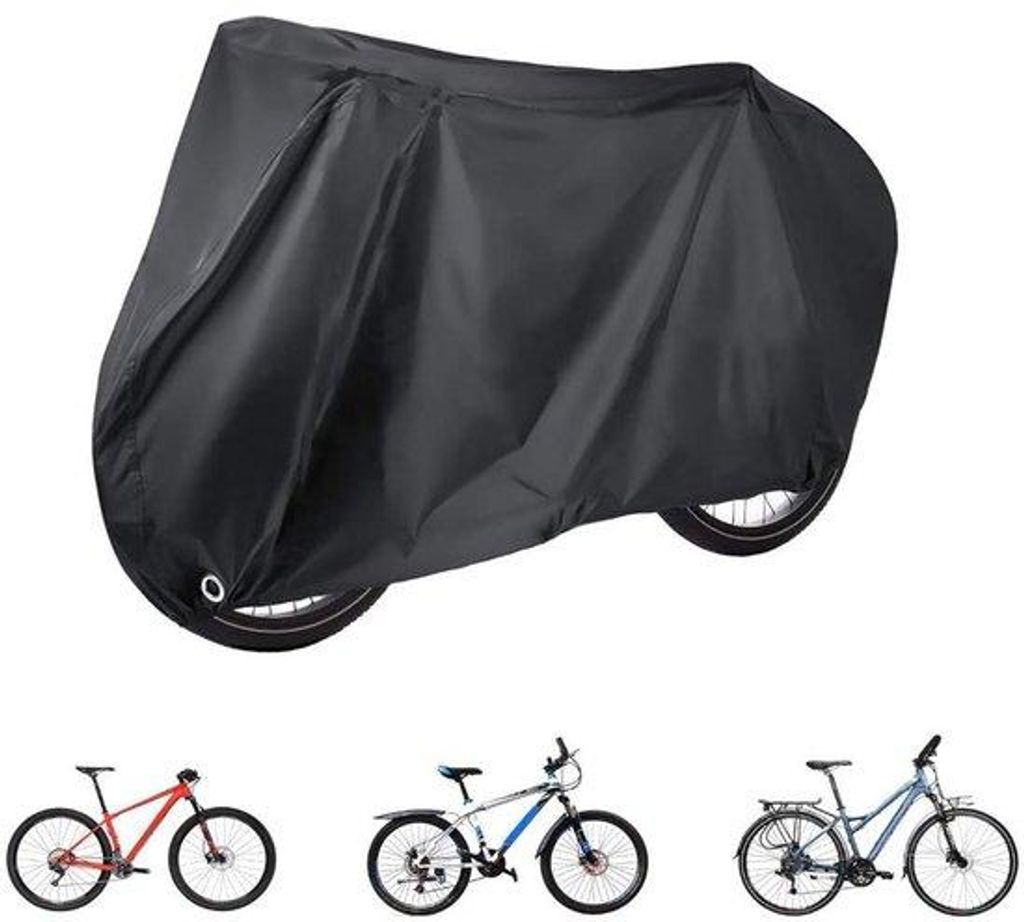 Schwarze Regenbeständige Fahrradabdeckung 190x65x98 cm