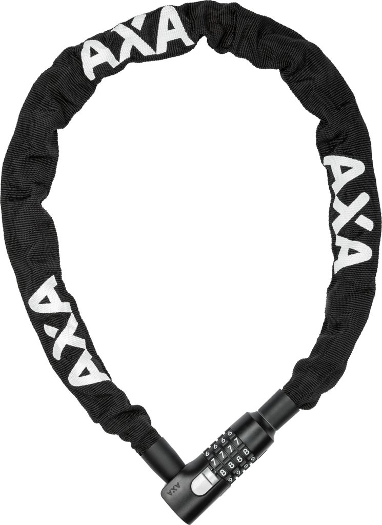 AXA Kettenschloss Absolute 90/5 Code Länge 90 cm, Stärke 5 mm, schwarz