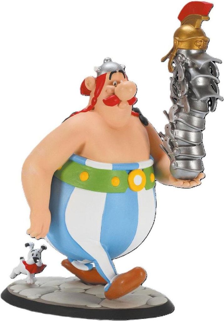Asterix Figur Obelix Stack of Helmets and Idefix 21 cm Produktbild 
