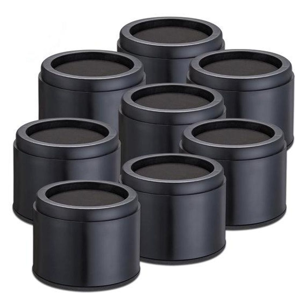 JustValue Rehausseurs de meubles ronds – Lot de 8 – 8 cm – Image du produit 