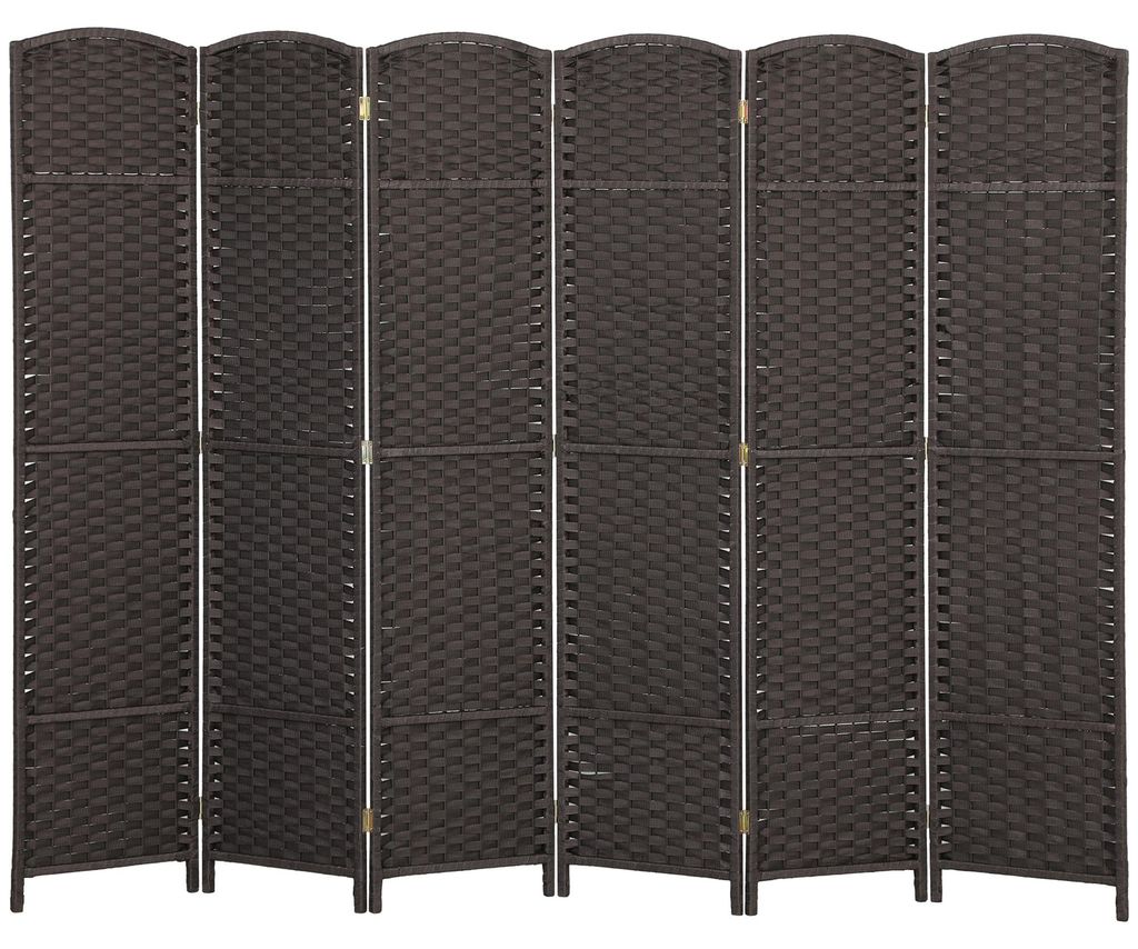 Paravent HOMCOM 6 panneaux 240 x 170 cm, cloison de Image du produit 