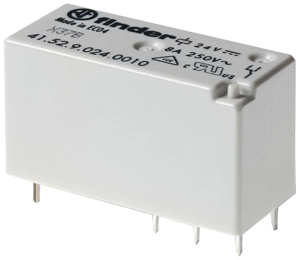 Acquista Relè Finder 41.52.9.024.0000 24V DC 8A - Passo 5mm PCB