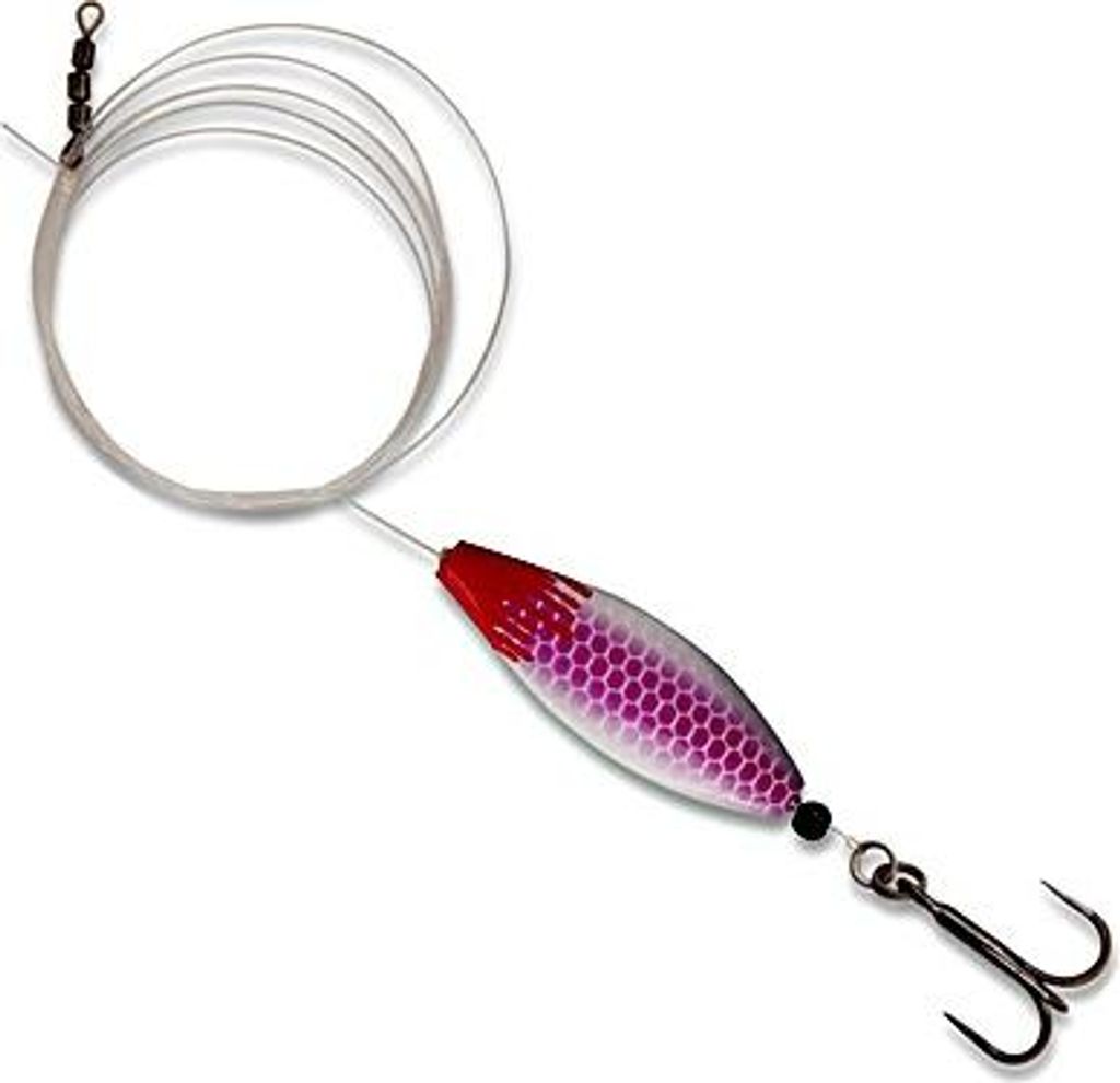 Quantum Magic Trout Bloody Inliner 80cm Blinker 3,5cm 4g, Farbe:pink/weiß
