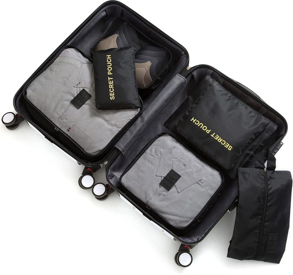 6 Stück Packwürfel Gepäcktaschen Organizer Hochwertige Produktbild 