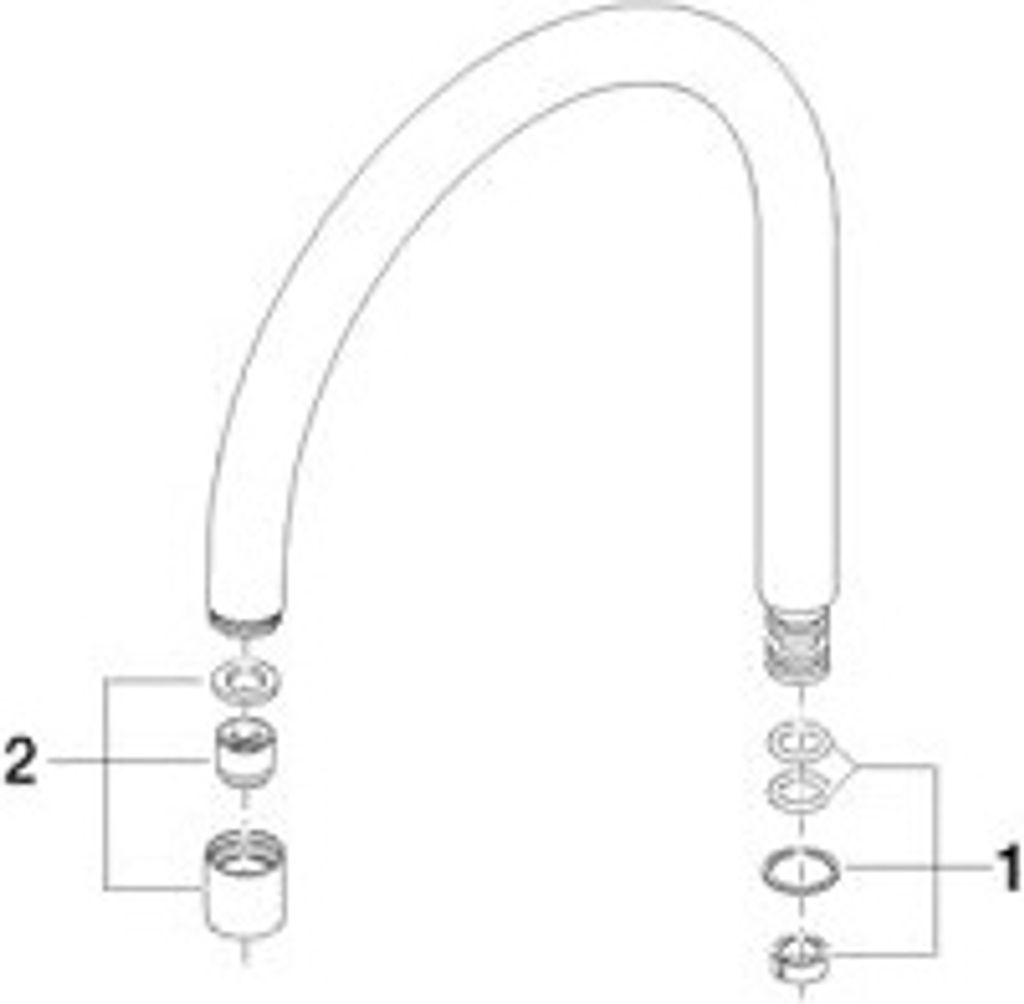Dornbracht 90282204828-00 Auslauf für Niederdruck Ersatzteile