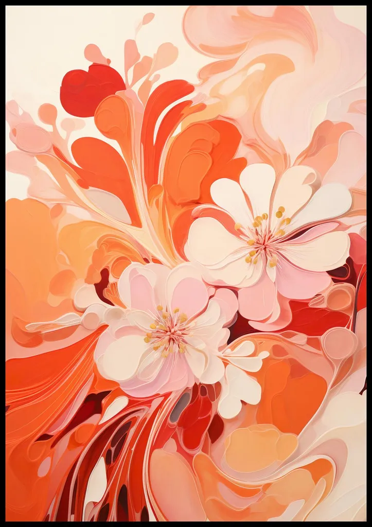 Poster 70x100cm Danza dei fiori