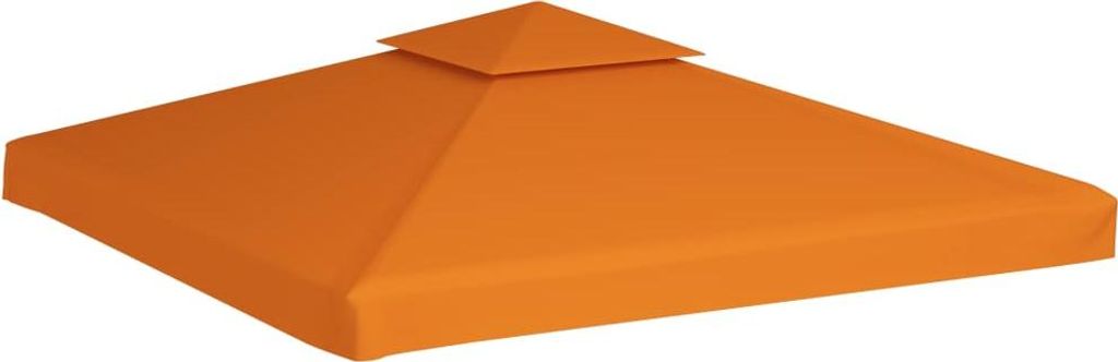 vidaXL Pavillon-Ersatzdach 310 g/m² Orange 3x3 m