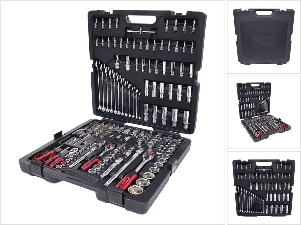 KS Tools 1/4 +3/8 +1/2   216 CHROMEplus Steckschl.-Satz Produktbild 