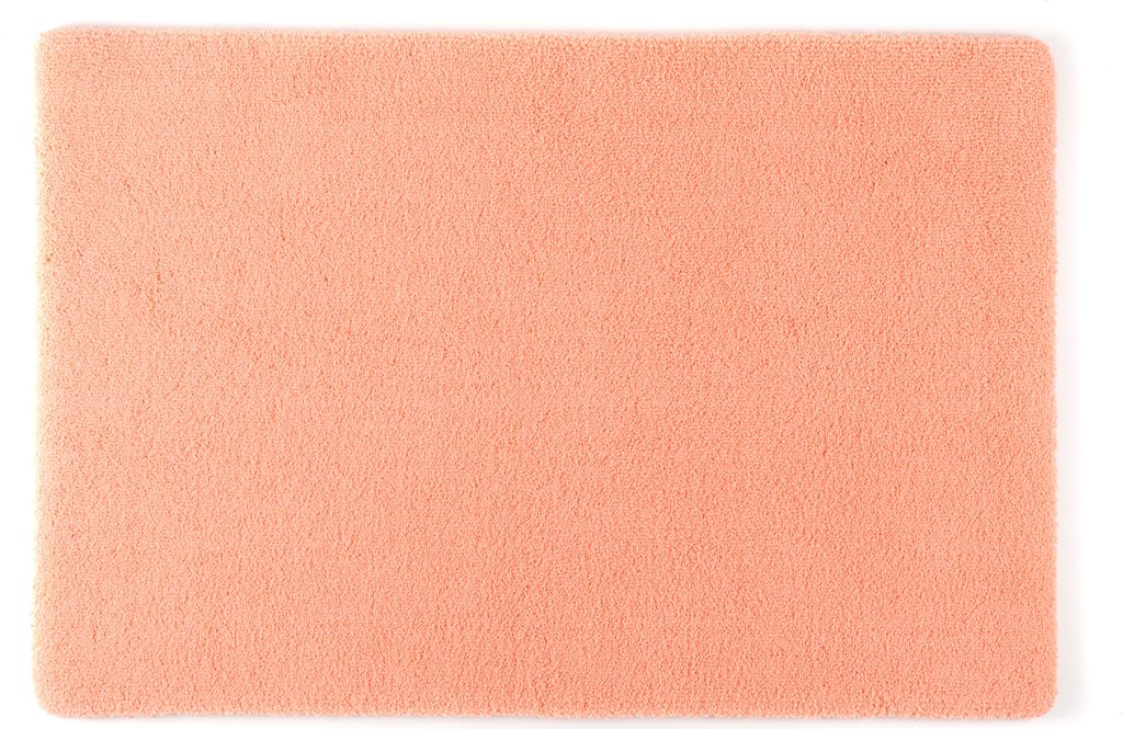 Rhomtuft Badteppich Square eckig 50 x 60 cm Farbe peach