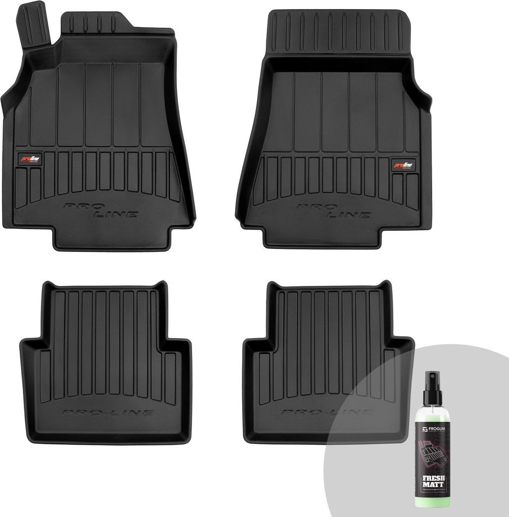 FROGUM ProLine 3D Gummimatten Exklusiven Auto Fußmatten Autofussmatten für Mercedes A-Klasse W169 2004-2012