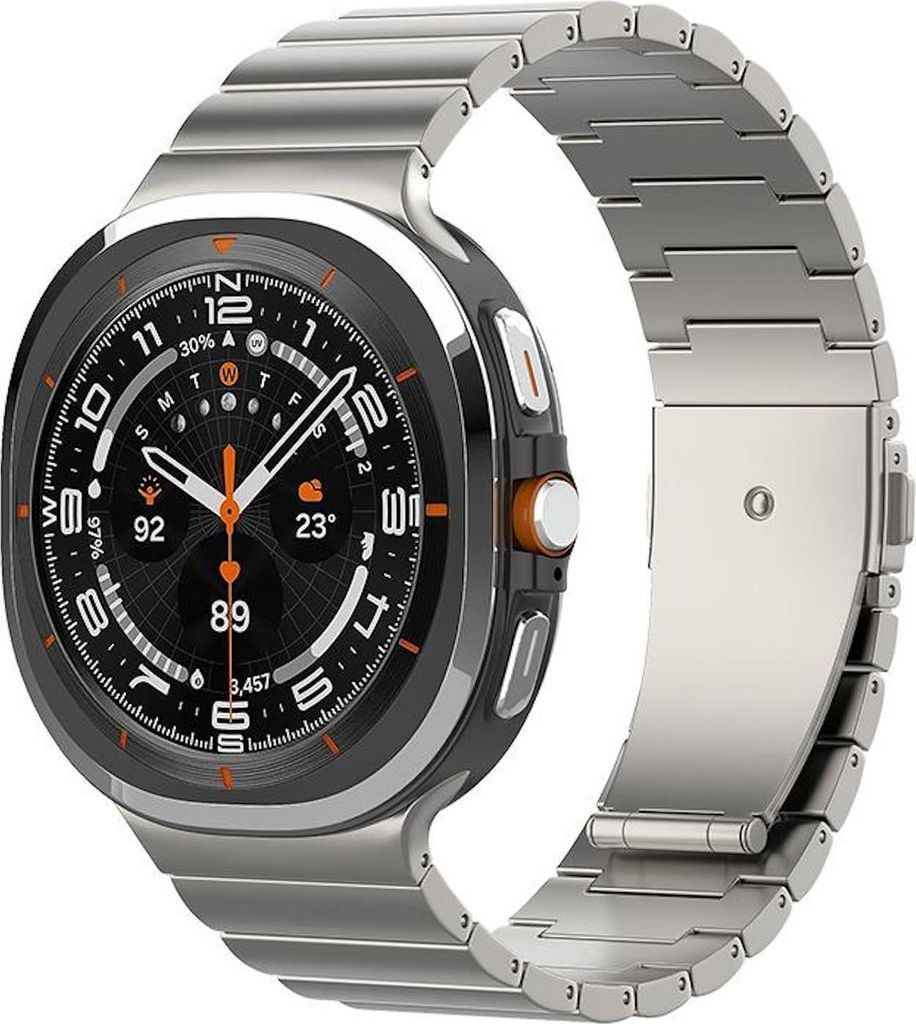 Für Samsung Galaxy Watch 8 / 8 Classic Premium Titan Butterfly Schließe Armband Titan