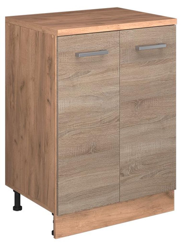Kommode unter Schräge Vicco Rion Sonoma 60 x 81.6 cm ohne Schräge mit 2 Türen, Model 60821