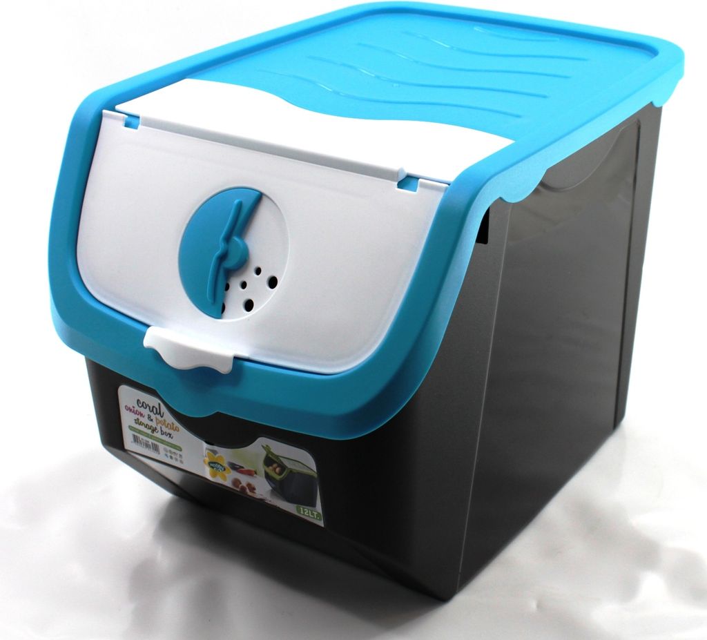 scatola da 12 litri per patate e cipolle blu Immagine del prodotto 