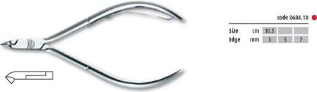Cążki Do Skórek Kiepe Carbon Chrome - Lap Joint 5Mm
