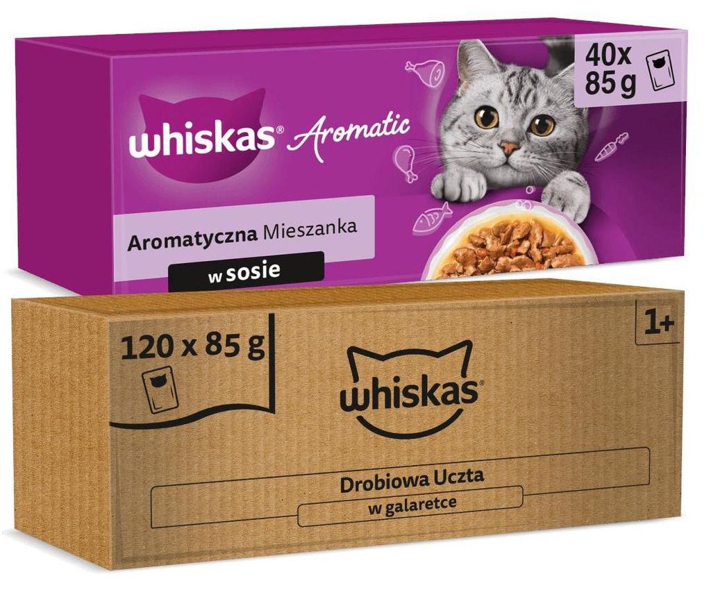 Whiskas Adult 160 x 85 g Nassfutter für ausgewachsene Produktbild 