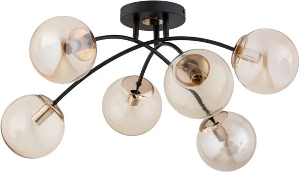 Grand luminaire de plafond boules de verre style glamour - Modèle BLASKO